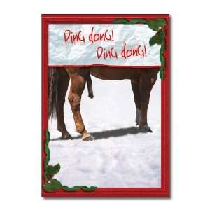   Merry Christmas Card Christmas Balls Ringing Humor Greeting Ron Kanfi