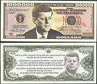 LOT OF 100 BILLS   JOHN F. KENNEDY, JFK MILLION DOLLAR
