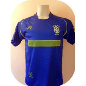  BRASIL YOUTH AWAY SOCCER JERSEY ONE SIZE FOR 12 TO 14 
