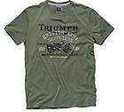 TRIUMPH T SHIRT TRW MILITARY DESIGN in Khaki BNWT 2012 DESIGN