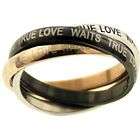 TRUE LOVE WAITS Triple Band Purity Ring Size 6  