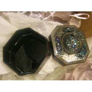  Trinket Box   Jewelry Box   Home Decor Black Laquer with 