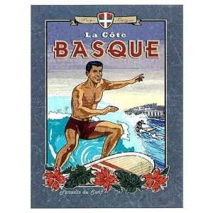 La Cote Basque De Surf   Poster by Bruno Pozzo (20 x 27.5)  