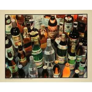 1937 Print Ginger Ale Canada Dry Leigh Irwin Langen Bottles Cinzano 