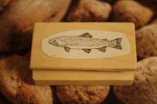 Small DEADFISH TROUT Rubber Craft Fishing FISH STAMP  