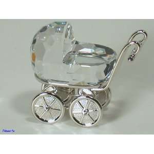  Pram, rhodium plated by Swarovski