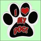 Humorous Paw Print Peace, Love and Muddy Paws Magnet  