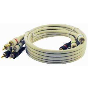  NEW 3 Ivory 3 RCA Component Video Cable (Cable Zone 