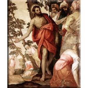  St John the Baptist Preaching 25x30 Streched Canvas Art by 