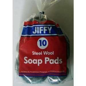  Steel Wool Soap Pads   10 Pack Jiffy Case Pack 36 