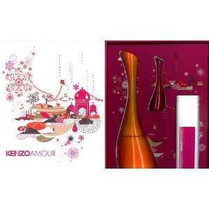  Kenzo Amor Gift Set 3Pcs. (3.4 fl. oz. Eau De Parfum Spray 