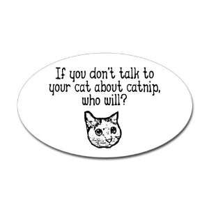   about catnip Funny Oval Sticker by  Arts, Crafts & Sewing