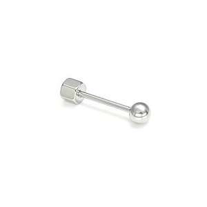  WEIGHTS Straight Tongue Barbell 14g 1 3/4 Jewelry