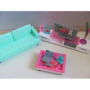  Barbie Size Dollhouse Furniture  Family Room Toys & Games