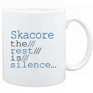  Mug White  Skacore the rest is silence  Music Sports 