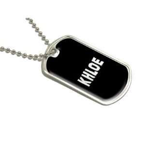  Khloe   Name Military Dog Tag Luggage Keychain Automotive