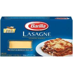 Barilla Pasta Lasagna Pasta 9 oz. (Pack of 12)  Grocery 