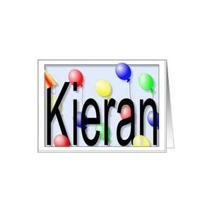  Kierans Birthday Invitation, Party Balloons Card Toys 