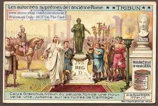 Ancient Roman Tribune Caius Gracchus c1915 Card  