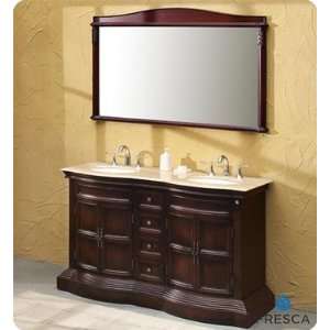   Bathroom Vanity w/ Travertine Countertop   FVN6349TR