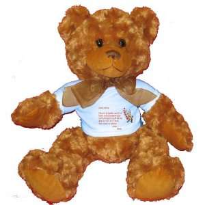   Spoil Alexis Rotten Plush Teddy Bear with BLUE T Shirt Toys & Games