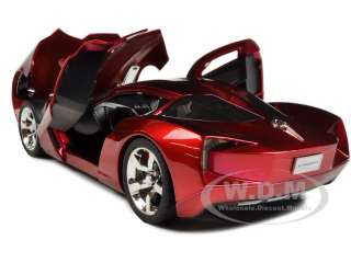   car model of 2009 Chevrolet Corvette Stingray Concept Red die cast car