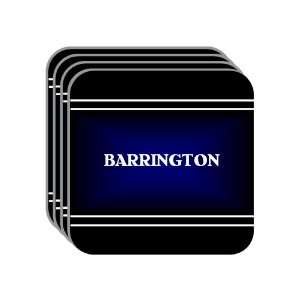   BARRINGTON Set of 4 Mini Mousepad Coasters (black design) Everything