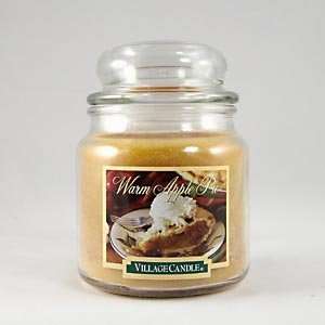  Village Candle® Warm Apple Pie 16 Oz. Round Jar, Village 