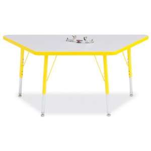  Kydz Activity Table   Trapezoid   30Inches X 60Inches 