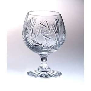  Pinwheel Set of 4 Crystal Brandy Glasses