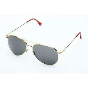  Gold AO American Optical General Sunglasses 52mm Gray Lens 