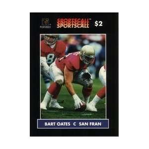 Collectible Phone Card $2. Bart Oates (C San Francisco 49ers Football 