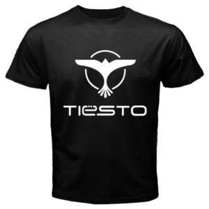 DJ Tiesto Trance Music Logo Mens Black T Shirt All Size  
