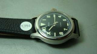 SUPERB VINTAGE MIDO MILITARY WINDING SWISS MENS WRIST WATCH OLD USED 