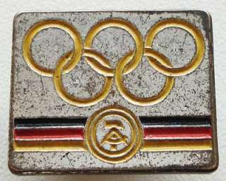 East Germany DDR official pin National Olympic Committee NOC Olympiad 