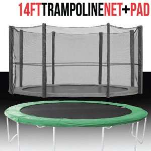 FT Feet Trampoline Enclosure Net Vinyl Safety Pad Safe Netting Jumper 