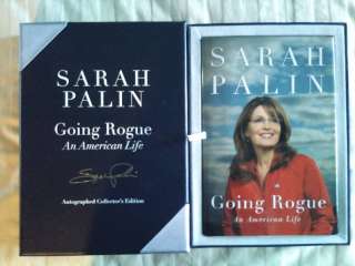 Signed Going Rogue Sarah Palin Box Set HC 1ST LTD ED. 9780061939891 