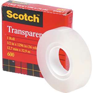 Scotch Transparent Glossy Tape Refill   1 Core  