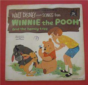 WINNIE THE POOH AND THE HONEY TREE 45 RPM WALT DISNEY RECORD AND 