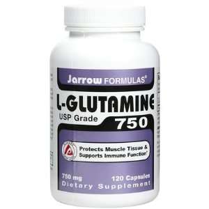  Jarrow Formulas   L Glutamine 750 mg 120 caps (Pack of 3 