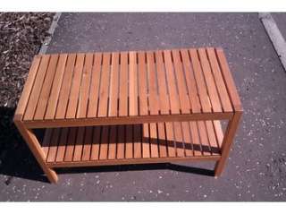 IKEA MOLGER Bench, brown, solid wood/birch, Bathroom Shelf water 