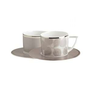 Limoges by Guy Degrenne   Circa Leaves Tea Cup and Saucer  
