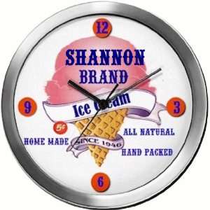  SHANNON 14 Inch Ice Cream Metal Clock Quartz Movement 