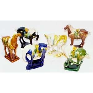  Set of 6 Tang Horses