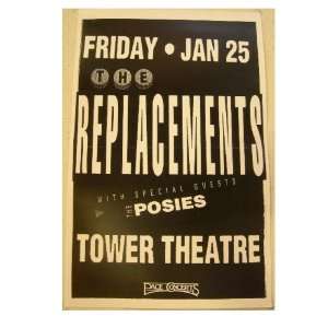    The Replacements Poster Hanbill Tower Theatre