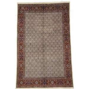  77 x 1110 Ivory Persian Hand Knotted Wool Mood Rug 