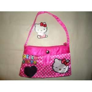   Bag, Girls Pink Polka Dot SKirt & heart Kitty purse 