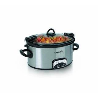   Quart Programmable Cook & Carry Oval Slow Cooker, Stainless Steel