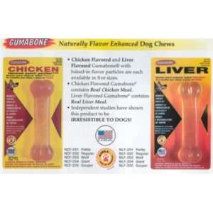  Gumabone Liver Bone Dog Chew Toy