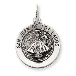   Jewelry Gift Sterling Silver Antiqued San Juan Los Lagos Medal